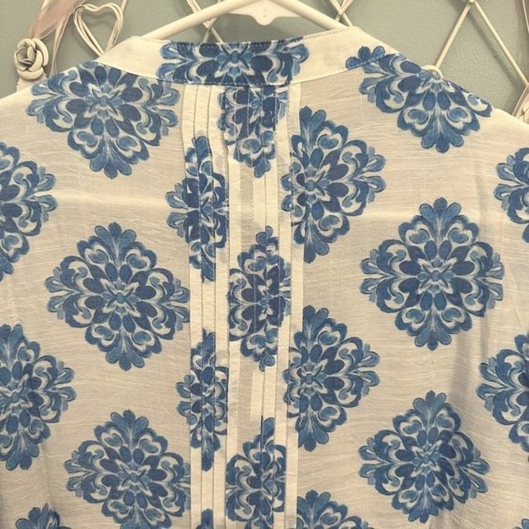 NANETTE NANETTE LEPORE Printed Tunic Blue - Picture 7 of 10